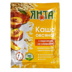 Каша овсяная м/п с персиком со сливками