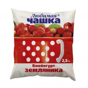 Биойогурт фруктовый земляника Любимая чашка