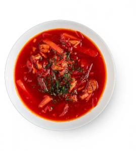 Борщ с курицей