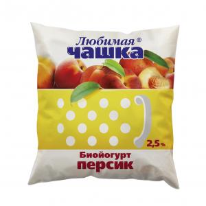 Биойогурт фруктовый персик Любимая чашка