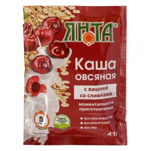 Каша овсяная м/п с вишней со сливками