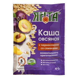 Каша овсяная м/п с черносливом со сливками