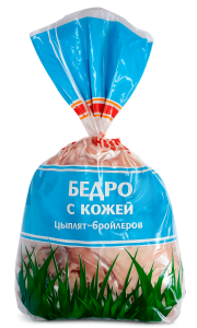 Бедро с кожей цыплят-бройлеров 