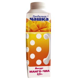 Йогурт фруктовый манго-чиа "Любимая чашка"