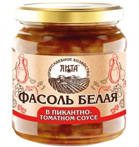 Фасоль белая в пикантно-томатном соусе