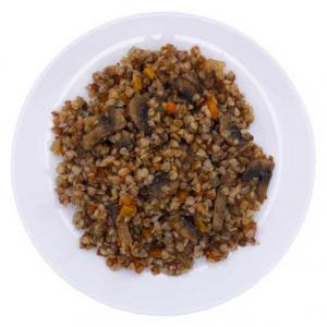 Гречка с грибами и овощами