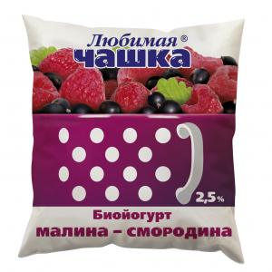 Биойогурт фруктовый малина-смородина Любимая чашка